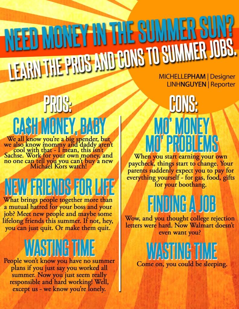 Learn the pros and cons to summer jobs
