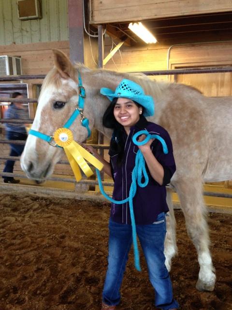 Equestrian club members compete in first show