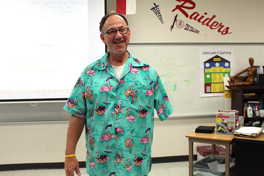 Teacher’s positivity helps him power through